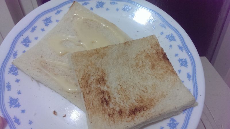 零廚藝-煉乳吐司(免烤箱