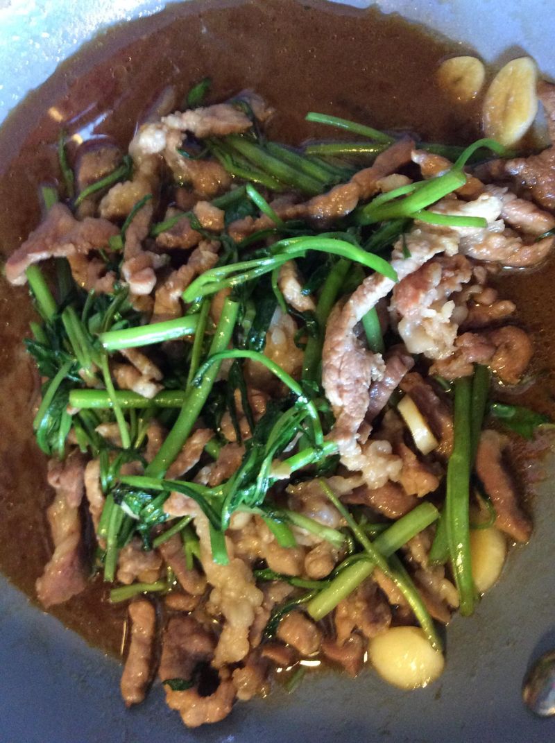 空心菜炒豬肉