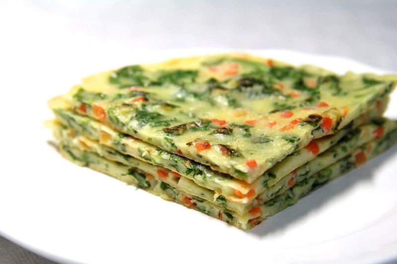 超簡單美味∣香菜蘿蔔薄餅