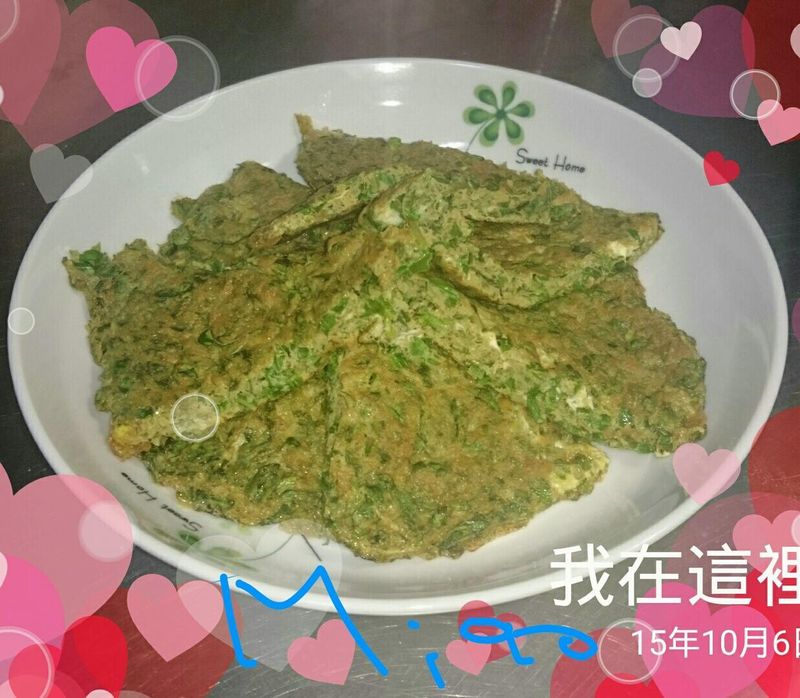 家常菜之九層塔煎蛋