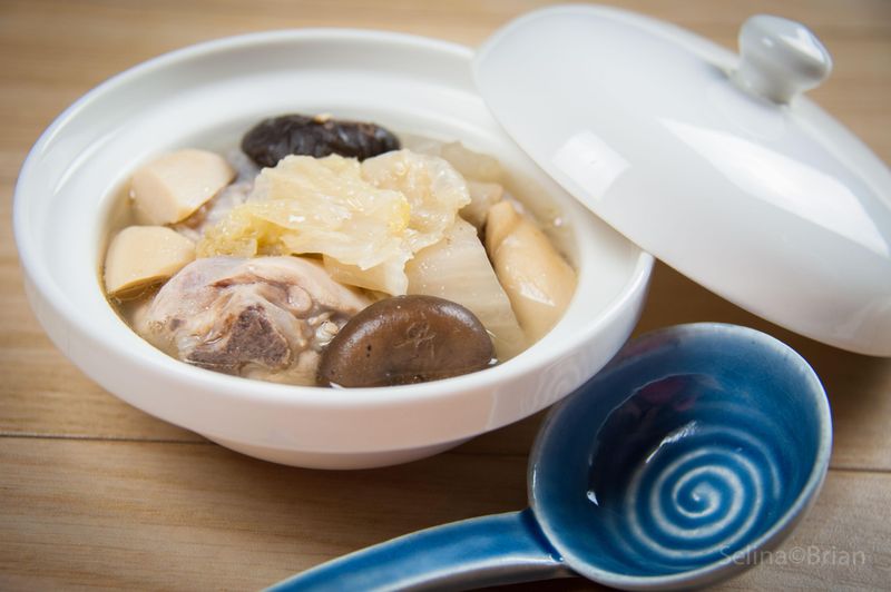 酸白菜香菇雞湯@Selina Wu