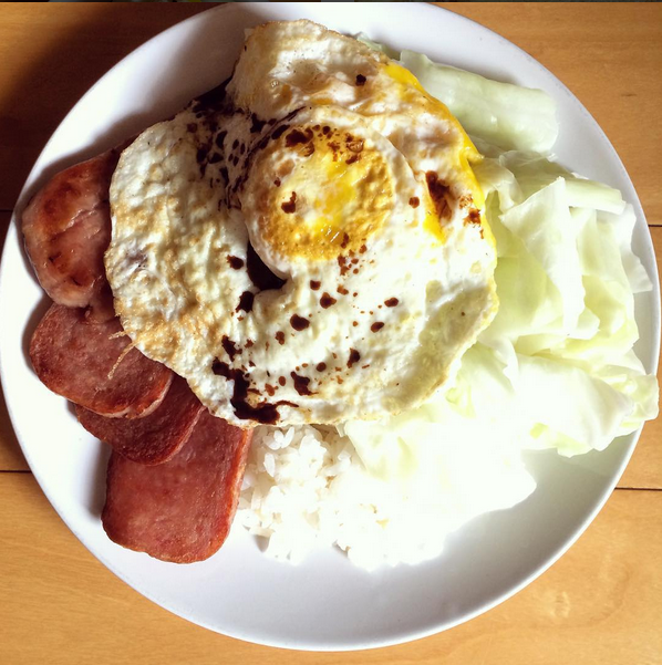 美味餐肉蛋飯