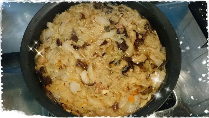 金勾白菜滷