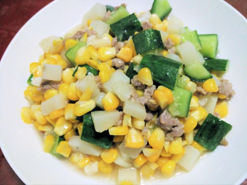 肉末燴鮮蔬