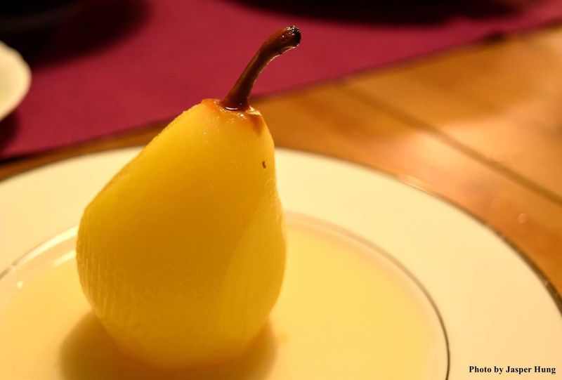 茉莉花酒冰糖燉洋梨