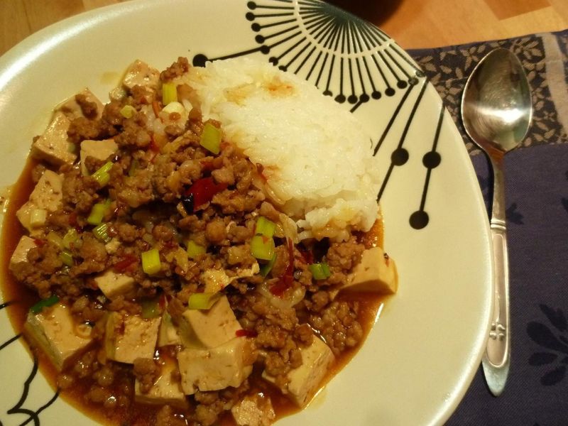 十分鐘快速料理-麻婆豆腐蓋飯