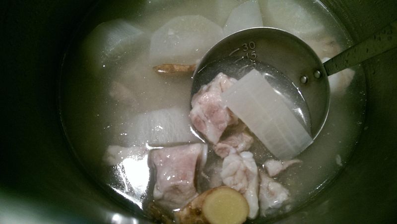 蒜頭白玉蘿蔔排骨湯簡易版