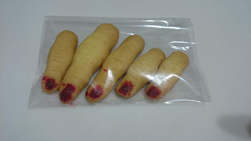萬聖節手指餅乾