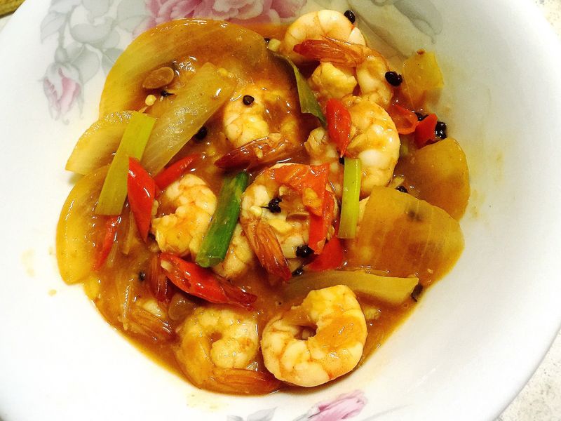 椒麻蝦仁