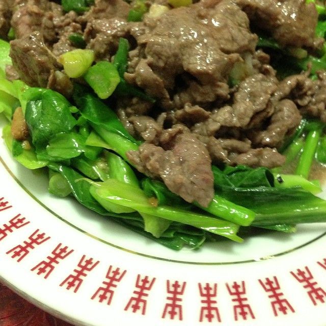 芥蘭炒牛肉