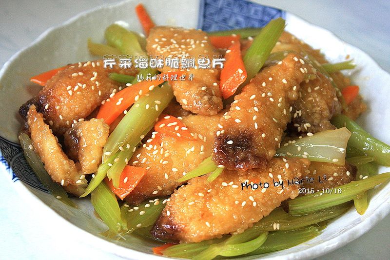 瑪莉廚房:芹菜溜酥脆鯛魚片