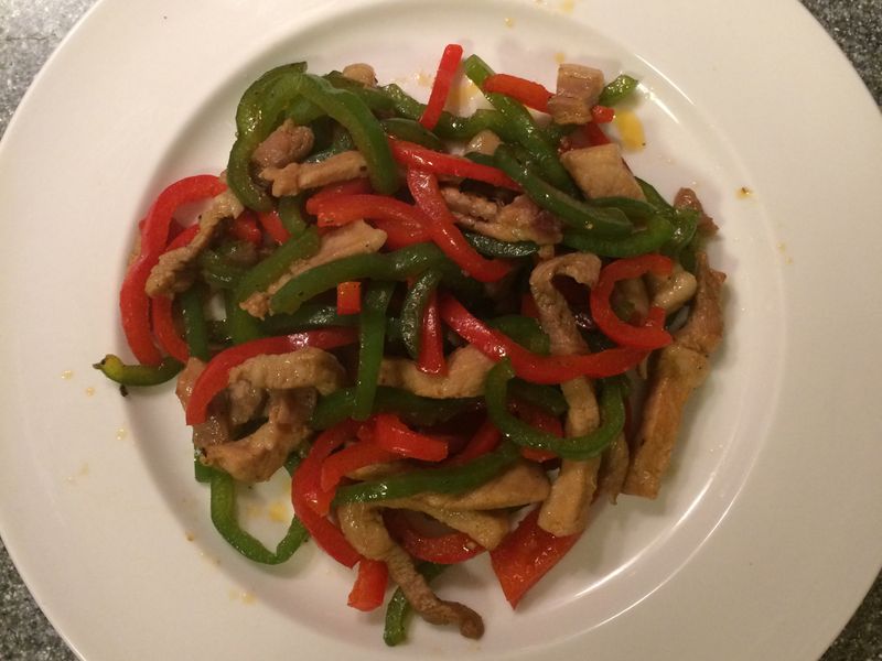 青椒炒肉絲