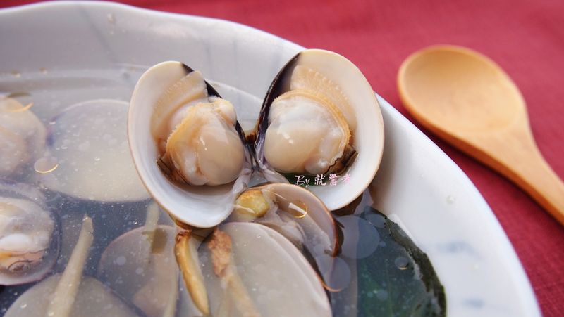 薑絲蛤蜊湯-紅標純米料理米酒