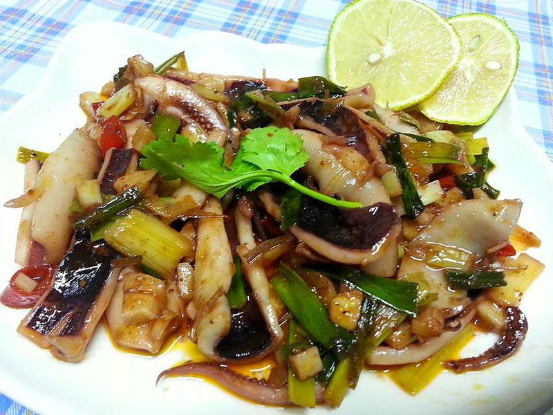 泰式辣味炒魷魚