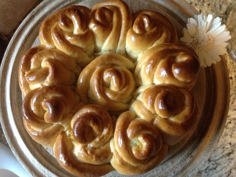 Rose Bread-玫瑰花型麵包❤!!