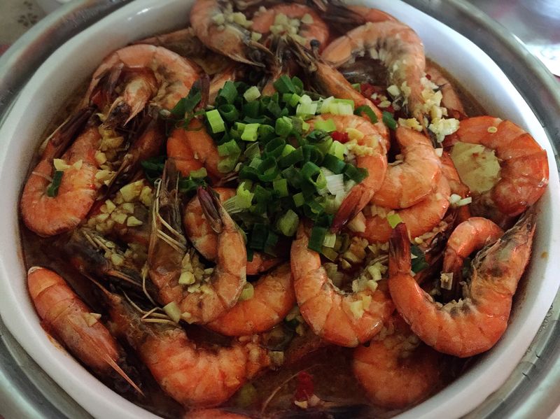 雞蛋豆腐蒸蝦