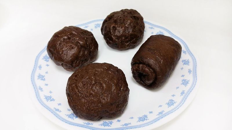 手工♥黑蒜養生饅頭