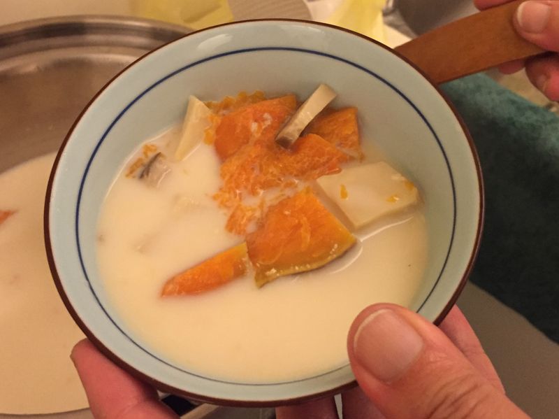 南瓜菇菇湯