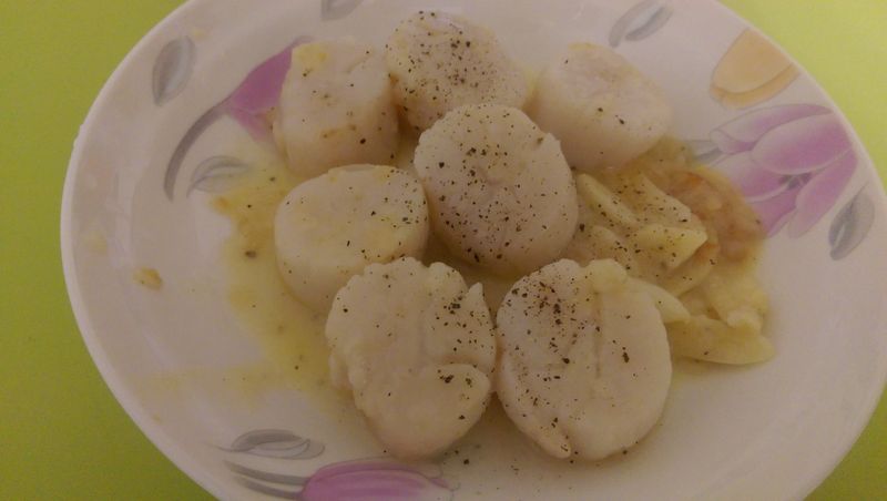奶油蒜味干貝
