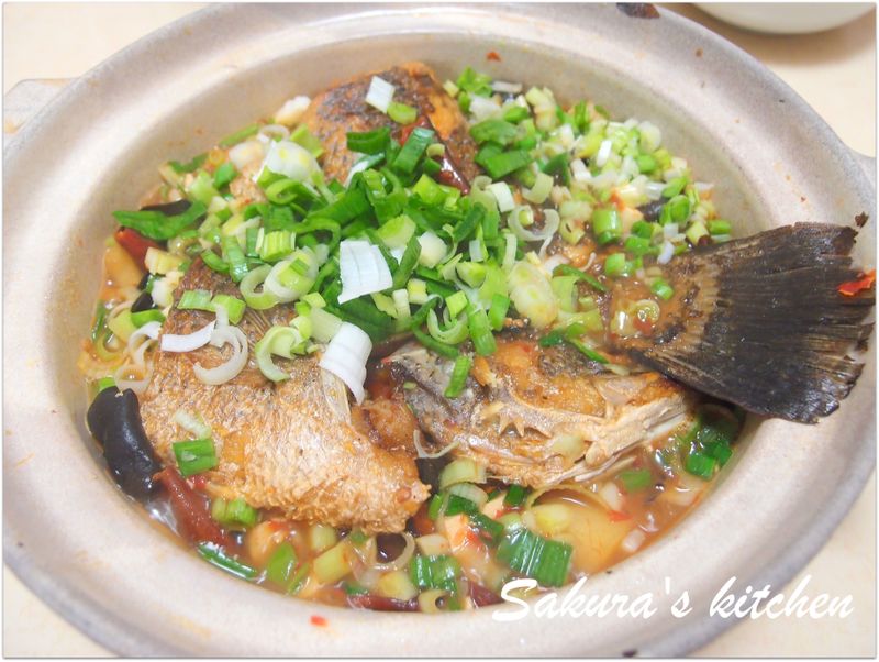 ♥我的手作料理♥川味辣燒魚