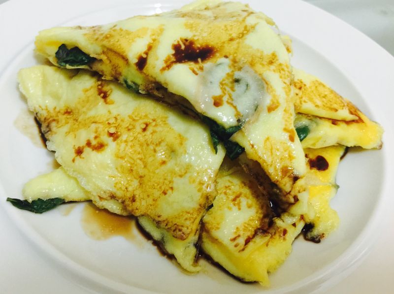 懶人超下飯料理：九層塔煎蛋
