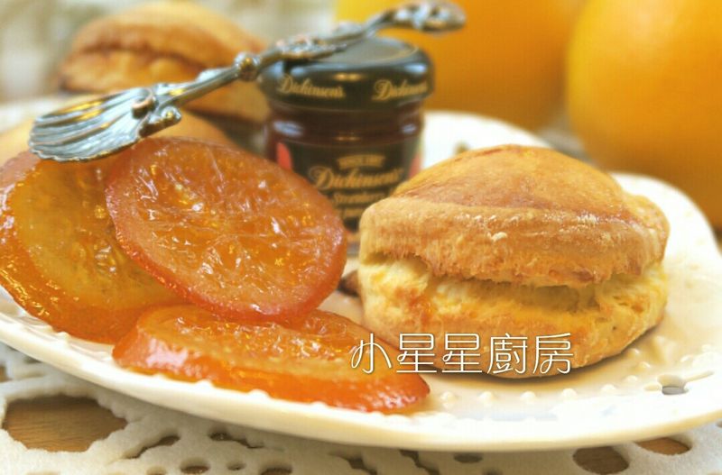糖漬橙片司康~甜蜜的幸福滋味