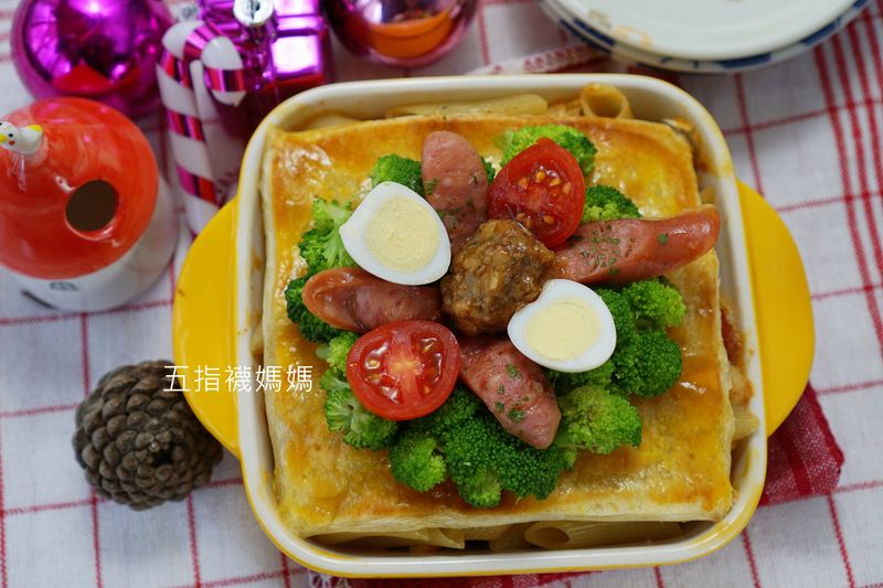 聖誕起酥番茄焗麵【小七派對美食】