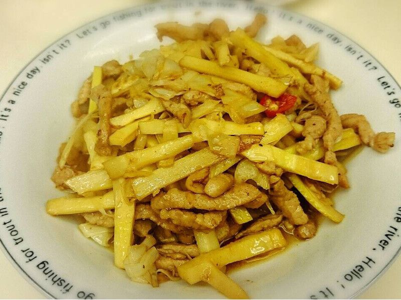 肉絲炒桂竹筍
