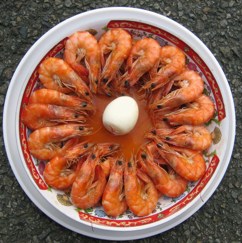 蒜炒蝦子
