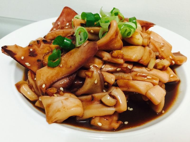 快速料理：熱炒魷魚佐蜂蜜