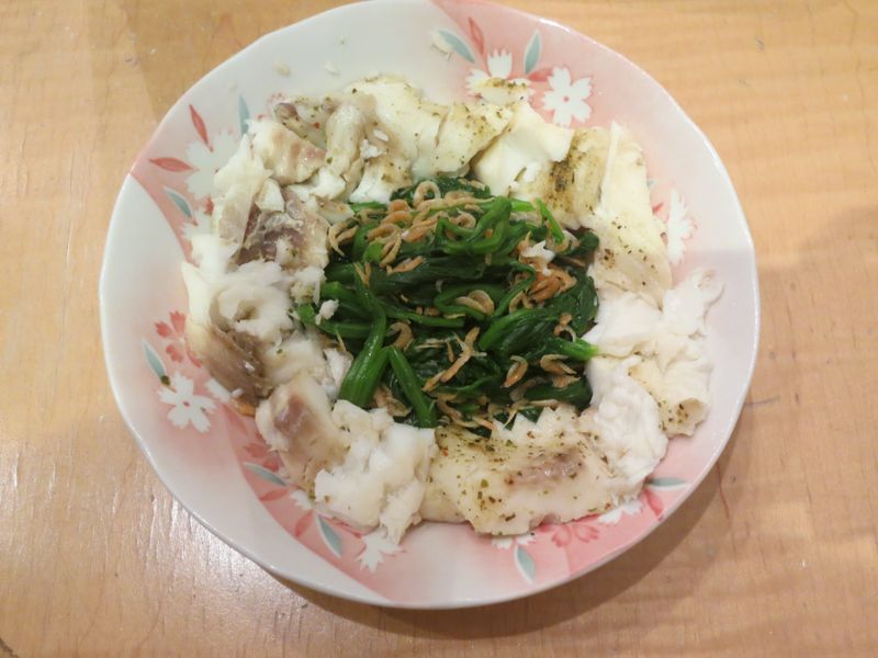 清蒸鯛魚菠菜