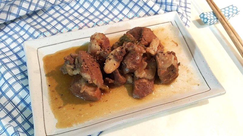 蔥燒黑胡椒滷排骨 Staub鑄鐵鍋