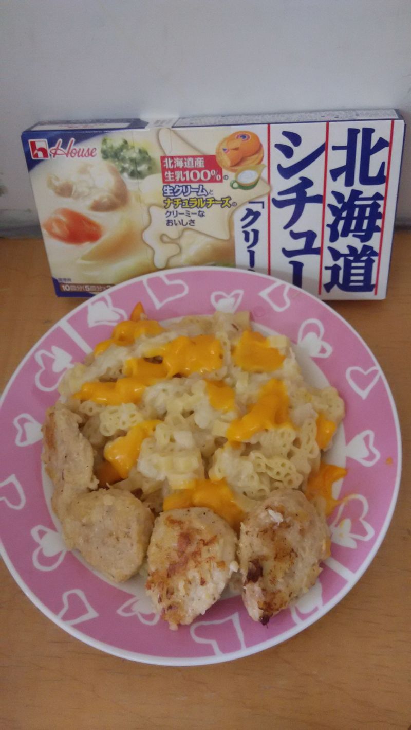 白醬雞塊義大義麵＿小朋友版