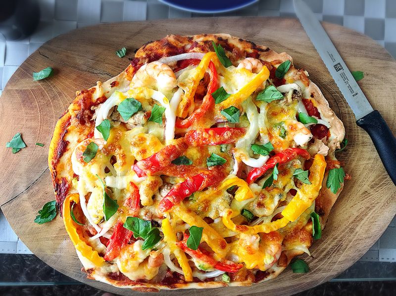 手工海鮮Pizza