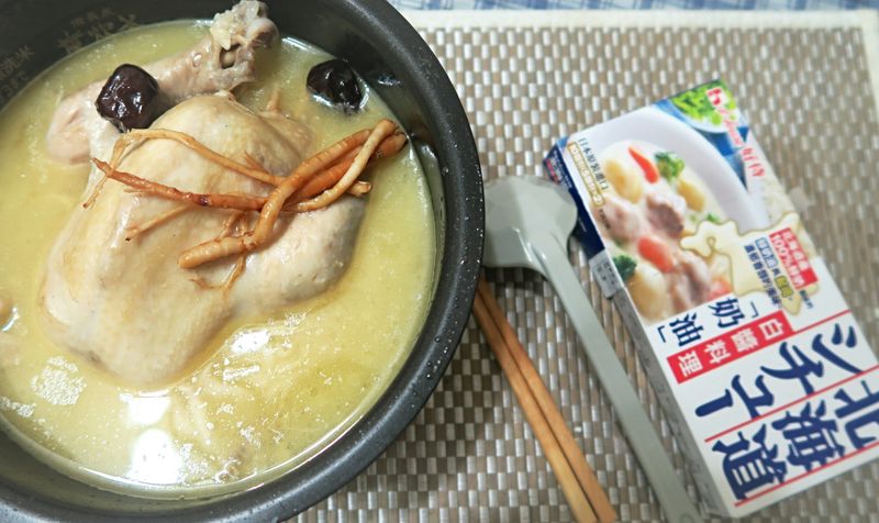 濃郁韓國蔘雞湯【好侍北海道白醬料理】