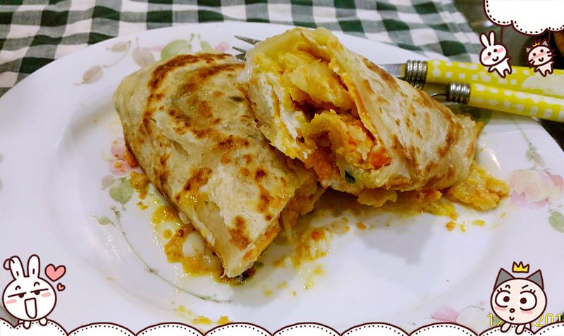 黃金泡菜起司蛋餅