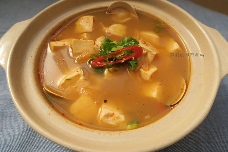 韓式嫩豆腐鍋,會燒水就上手~六十元搞定!