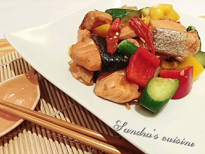 和風鮭魚煮