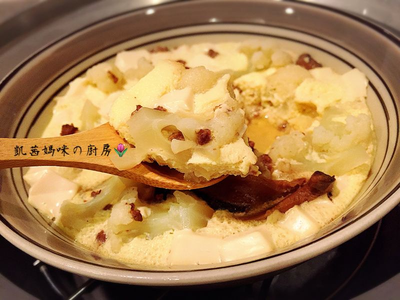 花椰菜舞豆腐蒸蛋🎶