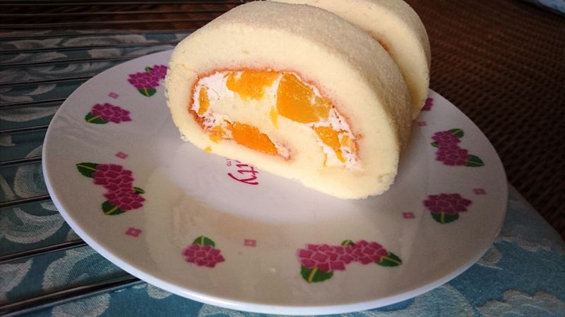 水蜜桃牛奶卷