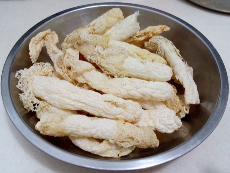 浸發 竹笙 除 硫磺味