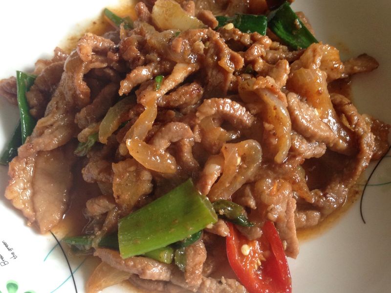 蔥爆肉絲