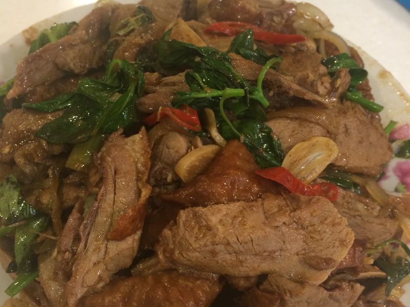 炒沙茶鴨胸