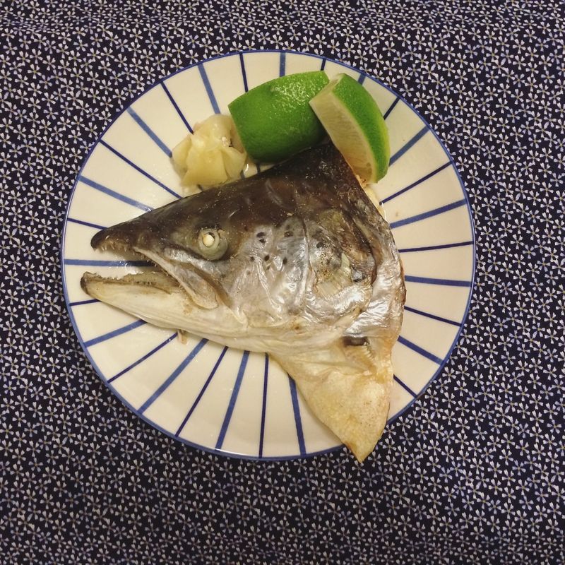 鹽烤鮭魚頭