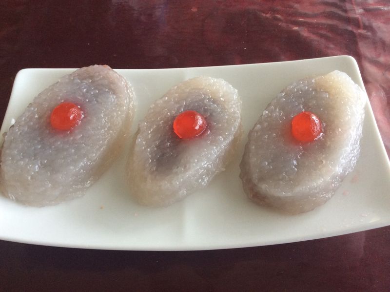 豆沙水晶糕
