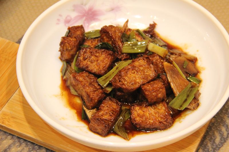 三杯炸豆腐