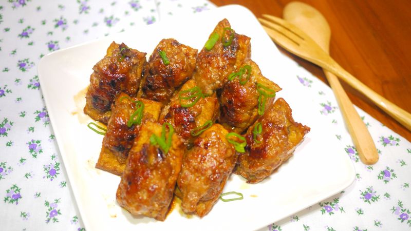油豆腐鑲肉
