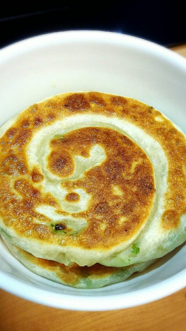 少油! [電鍋]厚蔥餅