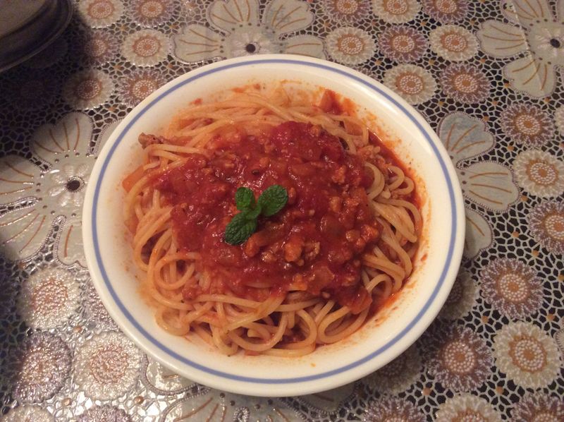 經點肉醬義大利麵