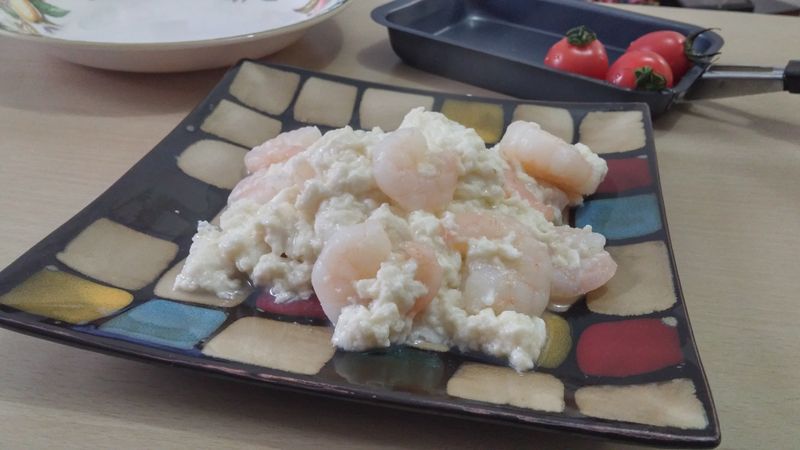 蝦仁炒鮮奶